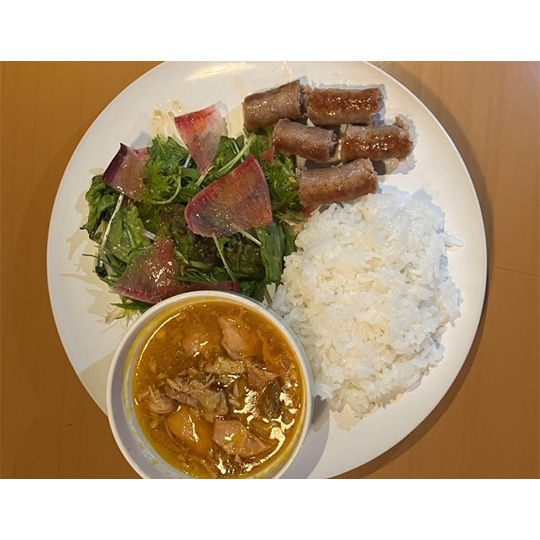 クミン香るグリルチキン➕ライスサラダ